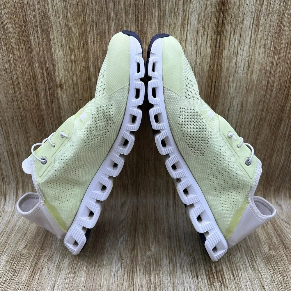 On Cloudcoast Running Shoes Men's Size 12 Lime White Mesh CloudTec 3MD10531077